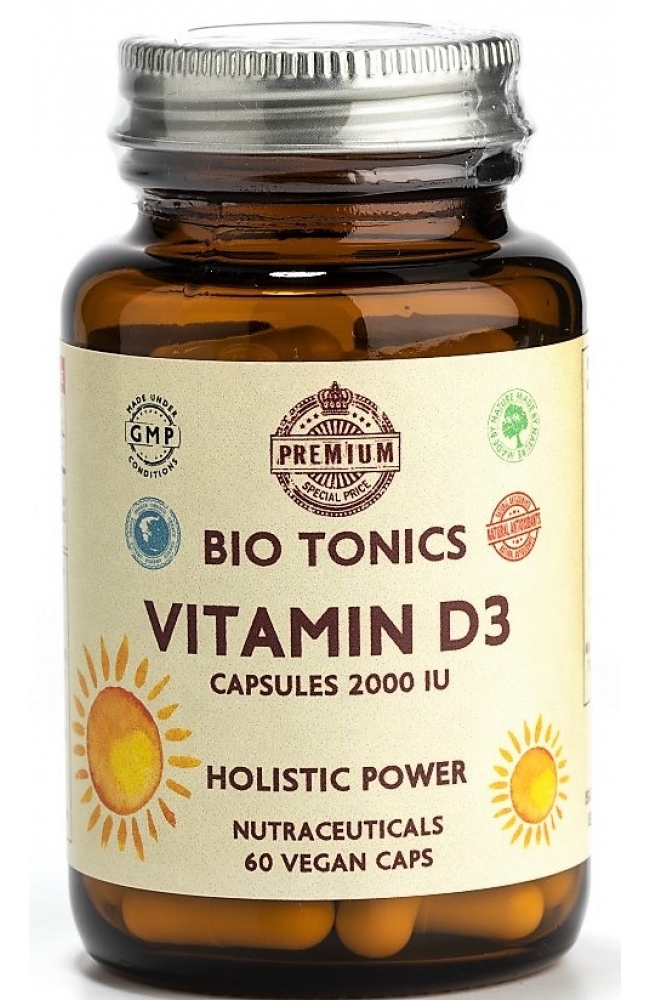 Bio Tonics Premium: Βιταμίνη D3 2000iu - 1